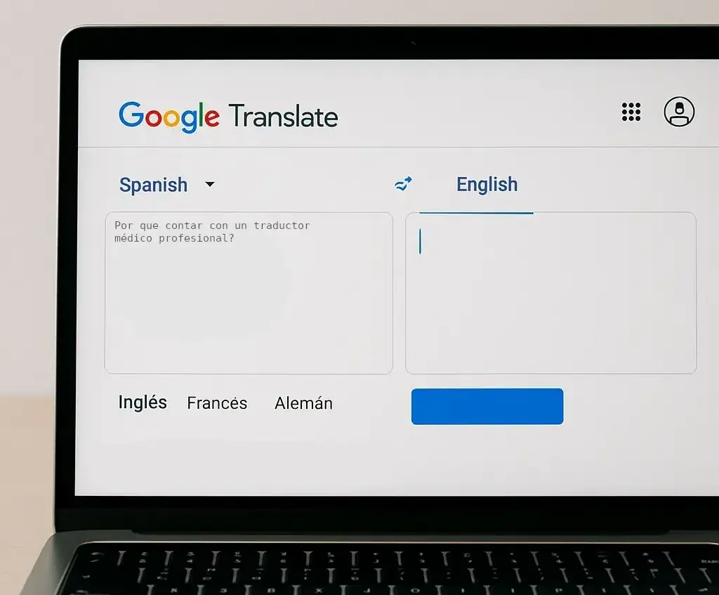 ¿Por qué no usar Google Translate para traducir documentos médicos?