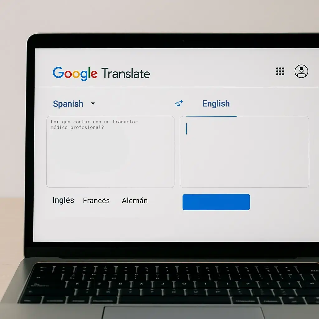 ¿Por qué no usar Google Translate para traducir documentos médicos?